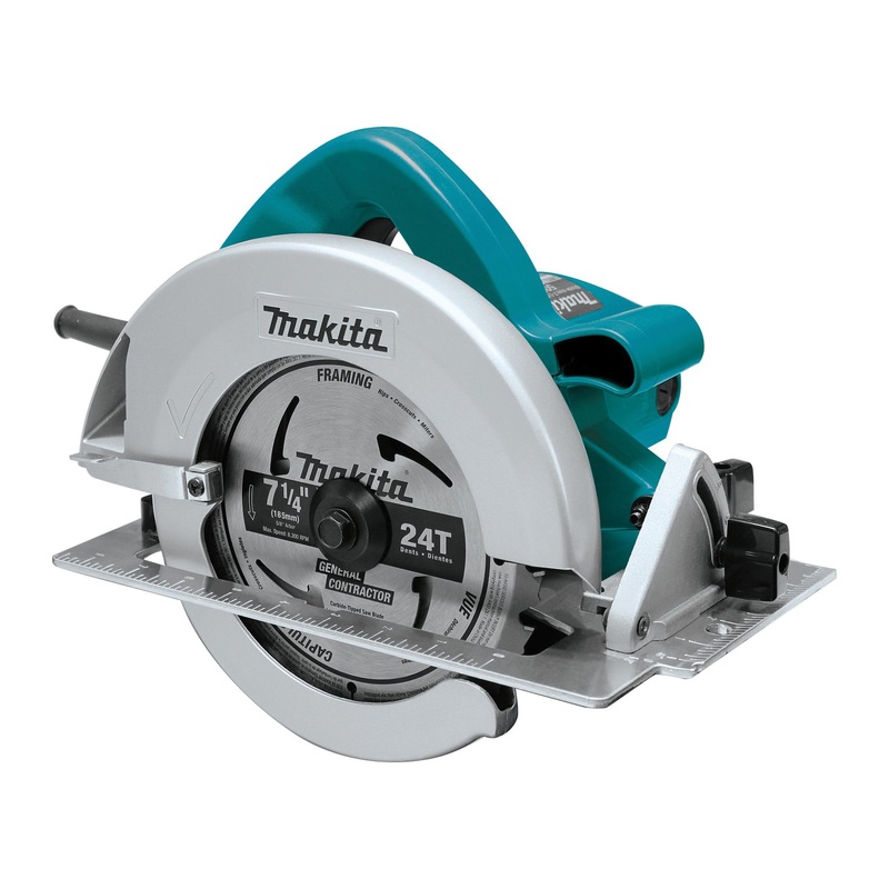 Makita 5007F Circular Saw, Tool/Kit: Tool, 7-1/4 in Dia Blade, 1-3/4 in, 2-3/8 in D Cutting, 120 VAC, 2000 W