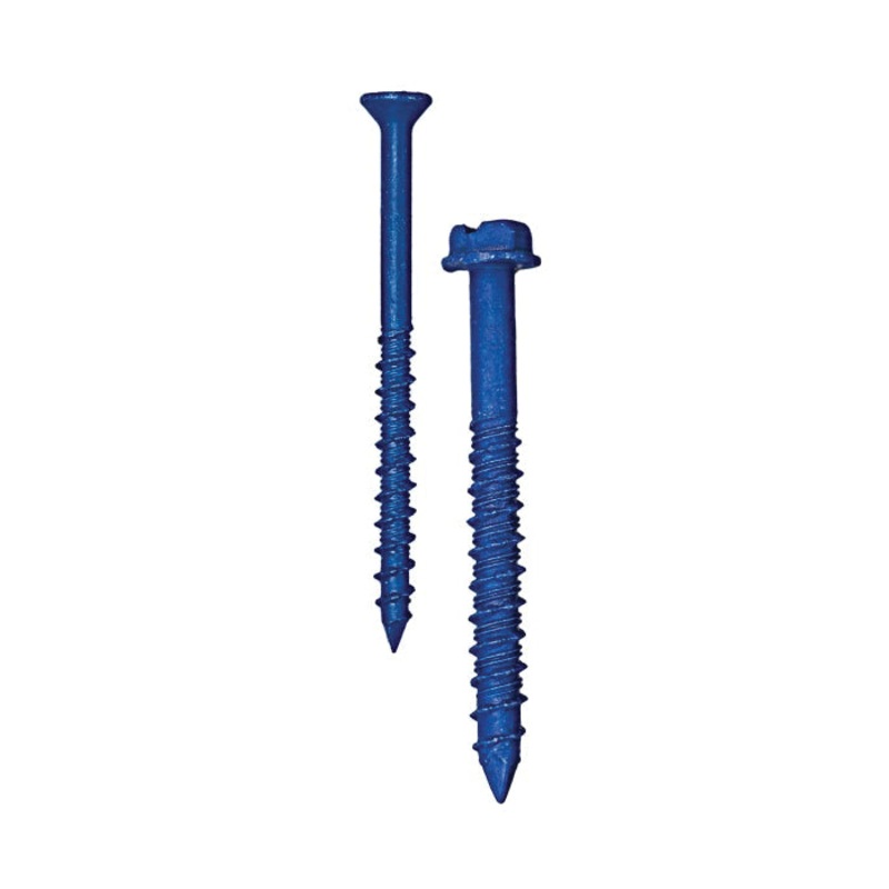 Tapcon 28365 Concrete Screw Anchor, 3/16 in Thread, 2-3/4 in OAL, Flat, Hex Head, Star Drive, Climaseal-Coated