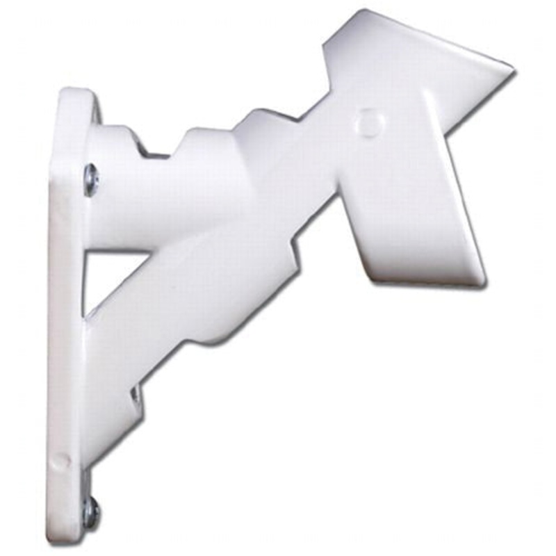 VALLEY FORGE 60752 Bracket, 10 in L, Aluminum, White