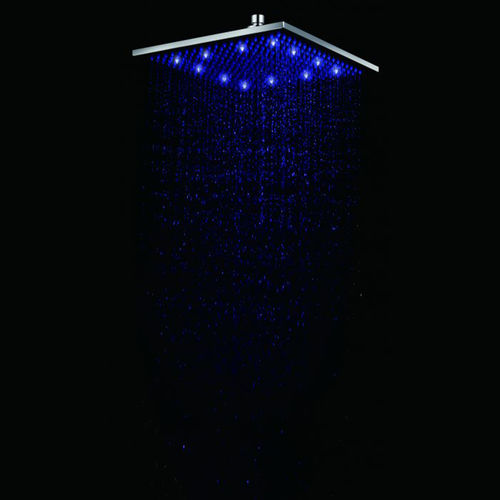 Alfi LED12S-PC Square Led Rain Shower Head - Chrome