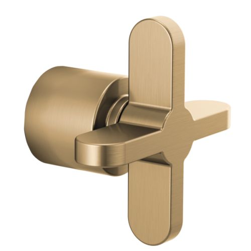 Brizo 3 or 6 Function Cross Handle Kit for Odin Collection Diverter Trim, ADA, Brilliance Luxe Gold - HX975-GL