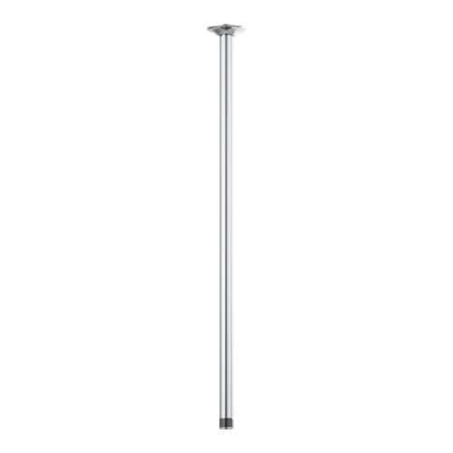 Brizo Essential 24" Ceiling Mount Shower Arm And Round Flange, Polished Chrome - 83992-24-PC