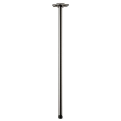Brizo Essential 24" Ceiling Mount Shower Arm And Square Flange, Brilliance Luxe Steel - 83999-24-SL