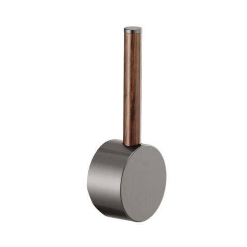 Brizo Odin Lever Handle Kit for 63065LF-LHP, 63375LF-LHP, and 63975LF-LHP Kitchen Faucet Series, ADA, Brilliance Luxe Steel with Wood Accent - HLK177-SLWD