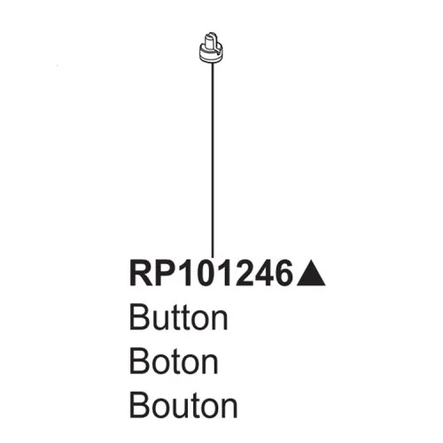 Brizo Tulham Button for Beverage Faucet, Polished Chrome - RP101246PC