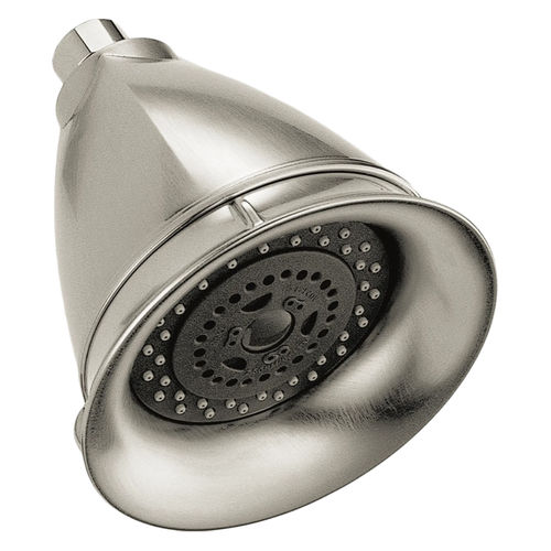 Brizo Vesi Essential 5" Round Wall-Mount Showerhead, Multi-Function, H2Okinetic, 2.5 GPM, Brilliance Luxe Nickel - RP42431NK-2.5