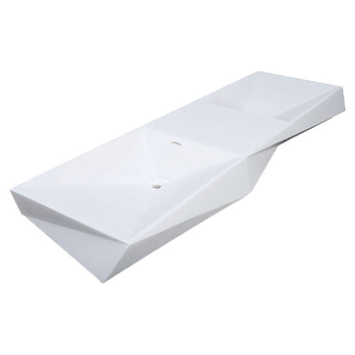 CLARKE CA7222LA-01 Crystalline Matte White 72"x22"x7" Lavatory Sink