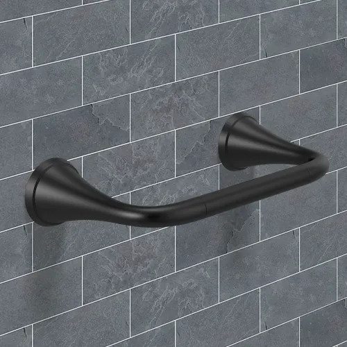 Delta Kayra 8" Towel Bar with Mounting Hardware, Matte Black - 73308-BL