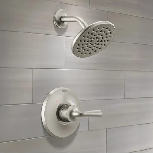 Delta Kayra Monitor 14 Series Shower Trim, Lever Handle, Touch-Clean, ADA, 1.75 GPM, Stainless - T14233-SS