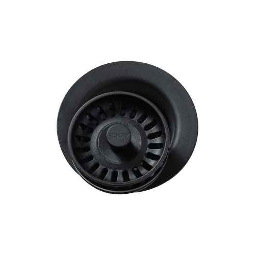 Elkay Polymer 3-1/2" Disposer Flange with Removable Basket Strainer and Rubber Stopper Caviar - LKQD35CA