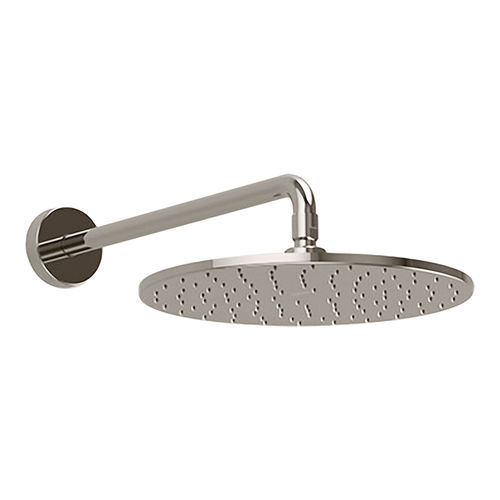 TOTO Modern Series 12in Round Rain Shower Head with Rubber Nozzles, AeroJet Technology, 2.5 GPM, Polished Nickel - TS111B12#PN