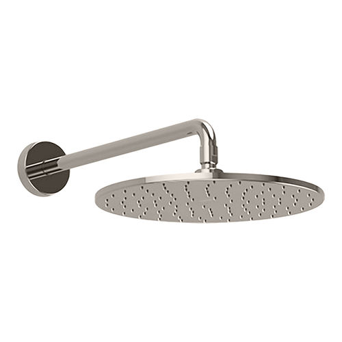 TOTO Modern Series 8in Round Rain Shower Head with Rubber Nozzles, AeroJet Technology, 2.0 GPM, Polished Nickel - TS111BL8#PN