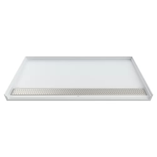 American Standard Townsend 64"x 38" Soft White Solid Surface Shower Base, Center Drain - 6438AM-FCOL.218