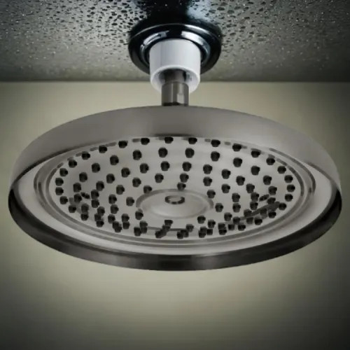 Brizo Essential 11" Classic Raincan Shower Head, Single-Function, Full Spray, 2.5 GPM, Brilliance Luxe Steel - 83310-SL-2.5