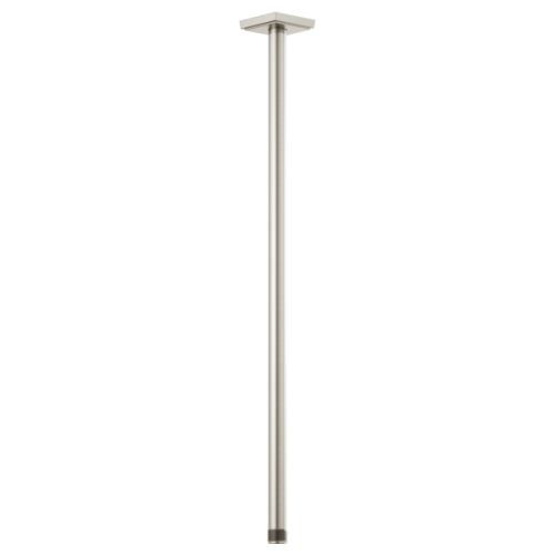 Brizo Essential 24" Ceiling Mount Shower Arm And Square Flange, Brilliance Luxe Nickel - 83999-24-NK