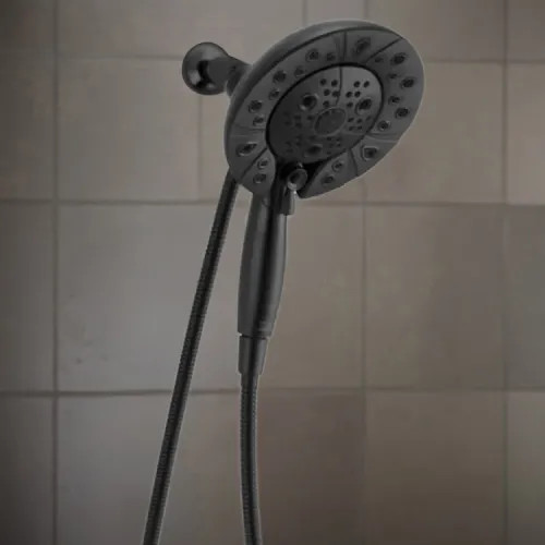 Brizo Essential Multi-Function Hydrati 2-in-1 Shower, WaterSense, 1.75 GPM, Matte Black - 86220-BL