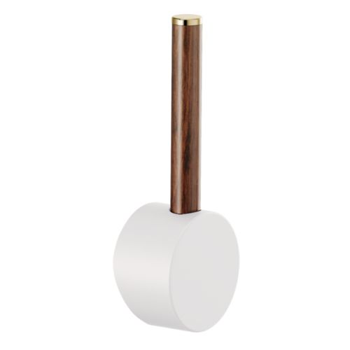 Brizo Jason Wu Bar Faucet Lever Handle Kit for 61065LF and 61075LF, ADA-Compliant, Matte White/ Wood - HLB177-MWWD
