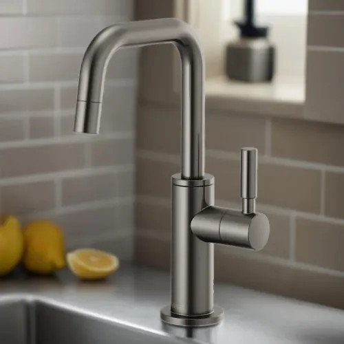 Brizo Jason Wu Single-Handle Cold Water Beverage Faucet with Square Spout, 1.5 GPM, Brilliance Luxe Steel - 61365LF-C-SL