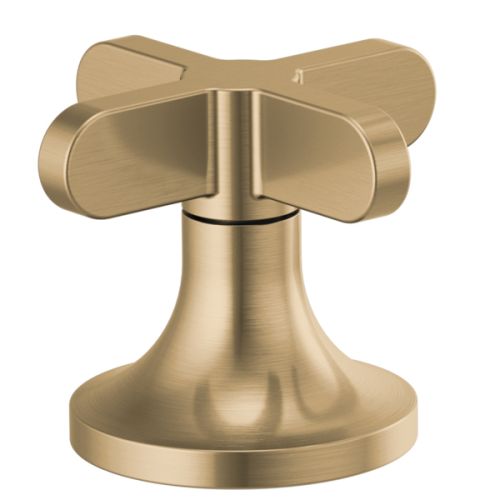 Brizo Odin Metal Cross Handle Kit for 65375LF-LHP and 65375LF-LHP-ECO Bathroom Faucet Series, ADA-Compliant, Brilliance Luxe Gold - HX5373-GL