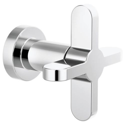 Brizo Odin Single Handle Volume Control Trim with 4" Cross Handle, ADA, 90 Degree Rotation, Polished Chrome - T66673-PC 