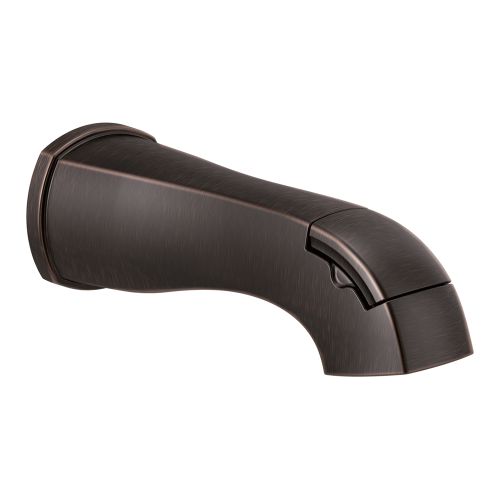 Delta Stryke 8in Diverter Venetian Bronze Metal Tub Spout with Pull-Up Diverter, Wall-Mount, Single-Hole Installation, for use with Stryke Tub/Shower Trim - RP93376RB