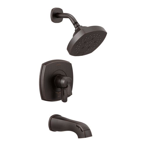 Delta Stryke Monitor 17 Series H2Okinetic Tub/Shower Faucet with Volume Control, Two-Handle, 1.75 GPM, Lever Handle, Venetian Bronze - T17476-RB