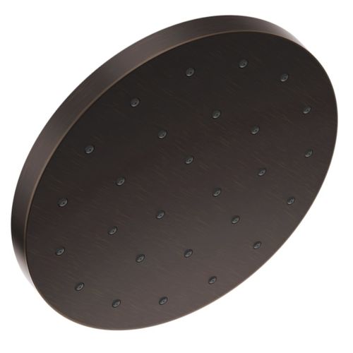Delta Universal Showering H2Okinetic Single-Setting Raincan Shower Head with UltraSoak, Round, 2.5 GPM, Venetian Bronze - 52160-RB25