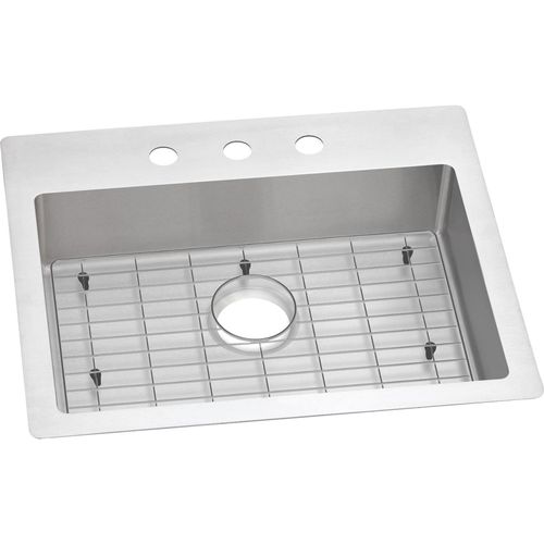 Elkay ECTSRAD25226TBG3 Crosstown 25" x 22" x 6" Single Bowl Dual Mount ADA Sink Kit - Polished Satin