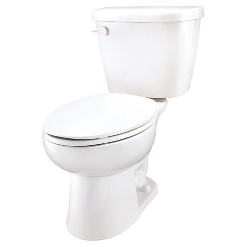 Gerber 21-912 Maxwell Two-Piece Elongated Toilet, 1.28 gpf, 12" Rough-In, White