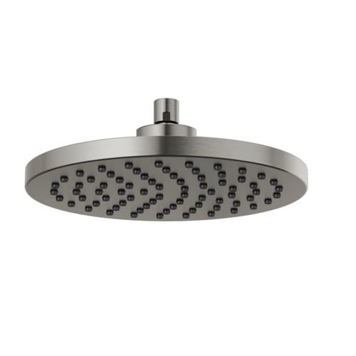 Brizo Essential 10 Raincan Shower Head, Single-Function, Full Spray, 2.5 GPM, WaterSense, Brilliance Luxe Steel - 81398-SL-2.5