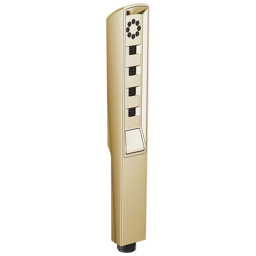 Brizo Essential Multi-Function Hand Shower with H2Okinetic, Dual-Check Valve, WaterSense, 1.75 GPM, Brilliance Polished Gold - RP92007PG