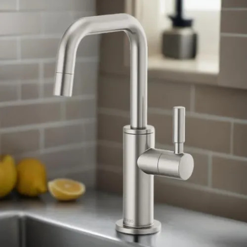 Brizo Jason Wu Single-Handle Cold Water Beverage Faucet with Square Spout, 1.5 GPM, Brilliance Stainless - 61365LF-C-SS