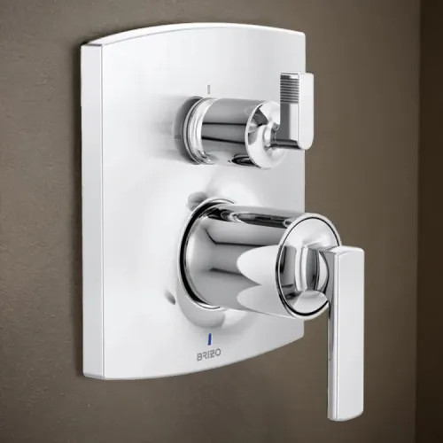 Brizo Kintsu and Allaria Pressure Balance Valve Trim with Integrated Three Function Diverter, Polished Chrome - T75P506-PCLHP
