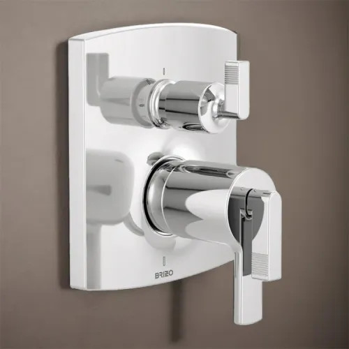 Brizo Kintsu and Allaria TempAssure Thermostatic Valve Trim with Integrated Three Function Diverter, Polished Chrome - T75506-PCLHP