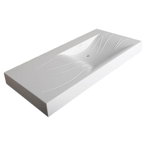 CLARKE CA4220LAD-01 Dune Dimensional Matte White 42"x22"x4" Lavatory Sink