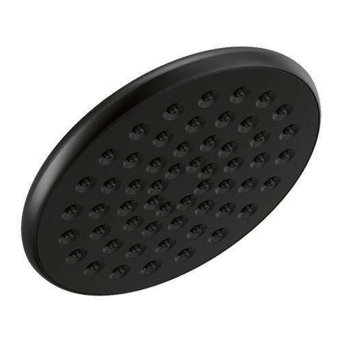 Delta 6" Single-Setting Raincan Shower Head, Round, Touch-Clean, WaterSense, 1.75 GPM, Matte Black - 52433-BL