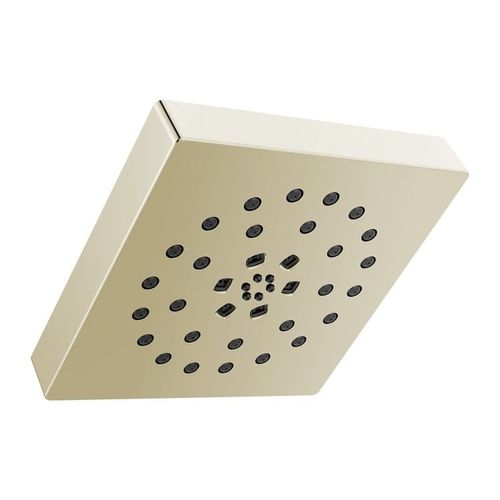 Delta 7" 4-Setting Square Shower Head, H2Okinetic, Touch-Clean, WaterSense, 1.75 GPM, Polished Nickel - 52484-PN