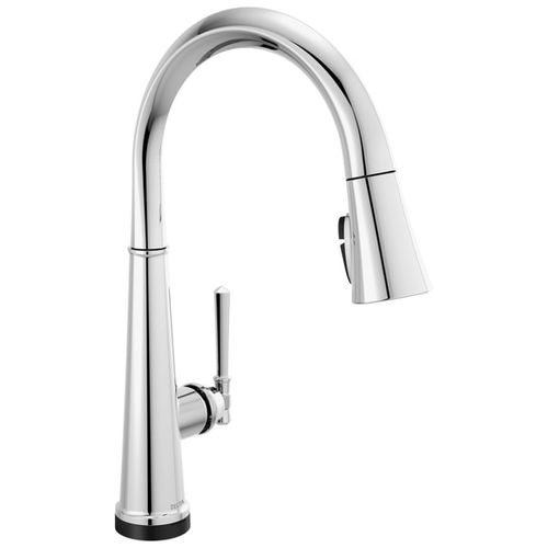 Delta Emmeline Touch2O Single Handle Pull-Down Kitchen Faucet, Lumicoat Chrome - 9182T-PR-DST