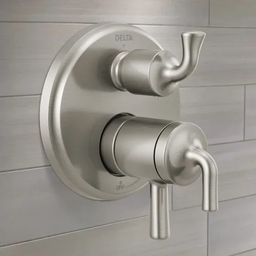 Delta Kayra Monitor 17 Series Valve Trim With 3 or 6 Function Diverter, Two Lever Handles, Stainless - T27834-SS