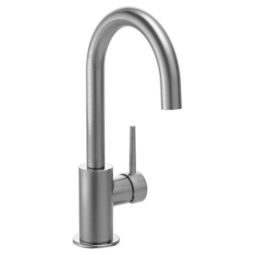 Delta Trinsic One-Handle Single Hole Deck Mount Arctic Stainless Bar/Prep Sink Faucet with Ceramic Disc Cartridge, 1.5 GPM, Lever Handle, ADA - 1959LF-AR
