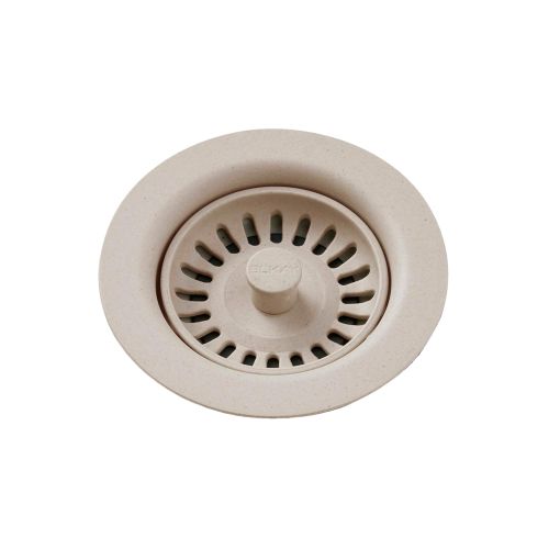 Elkay Polymer Drain Fitting with Removable Basket Strainer and Rubber Stopper Putty - LKQS35PT