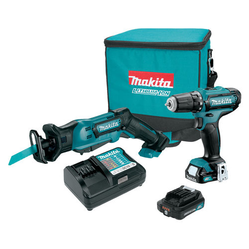 Makita 2-Piece 2.0Ah 12V CXT Lithium-Ion Cordless Combo Kit - CT229R