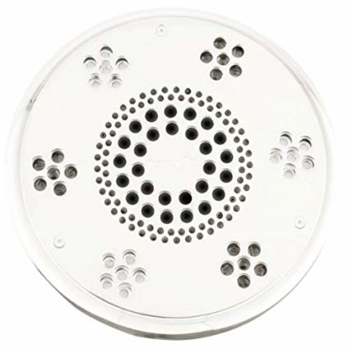 Thermasol Contemporary Style Serenity Series Light and Sound Rain Shower System, Round, Moon Lighting, Built-In Subwoofer, White - SLSRT-WHT