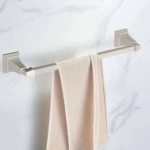 American Standard Town Square 18" Wall Mounted Single Towel Bar, Metal Constructed, Brushed Nickel - 7455018.295