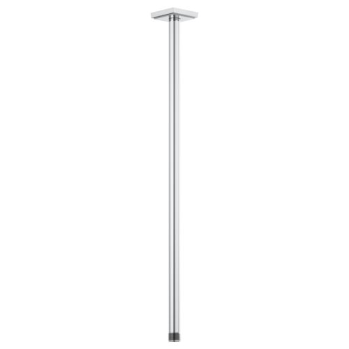 Brizo Essential 24" Ceiling Mount Shower Arm And Square Flange, Polished Chrome - 83999-24-PC