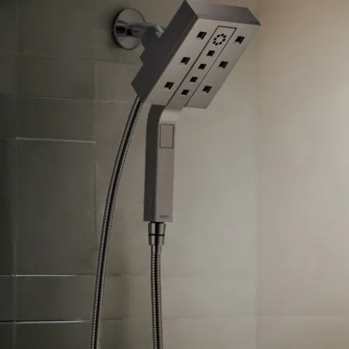 Brizo Essential Hydrati 2-in-1 Multi-Function Shower, MagneDock, H2Okinetic, 1.75 GPM, Brilliance Black Onyx - 86280-BNX