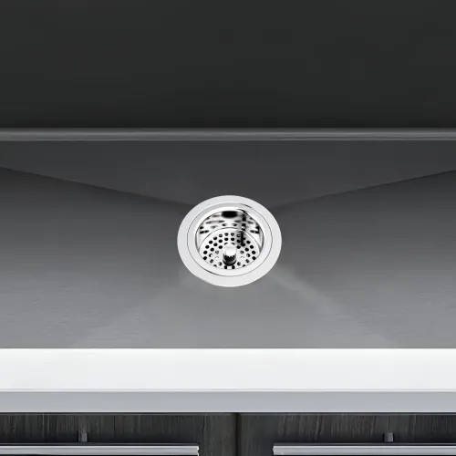 Brizo Kitchen Sink Flange and Strainer Kit, Polished Chrome - 69052-PC