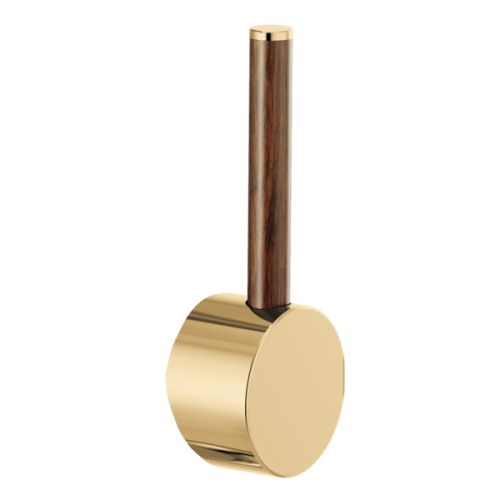 Brizo Odin Bar Faucet Lever Handle Kit for 61065LF and 61075LF, ADA-Compliant, Polished Gold/ Wood - HLB177-PGWD