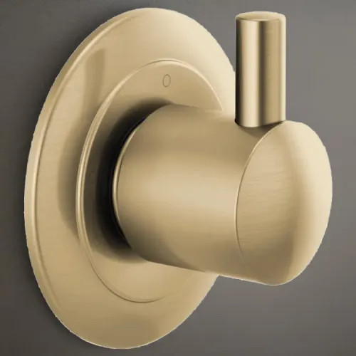 Brizo Odin Brilliance Luxe Gold 3 Function Diverter Trim, 2 Individual and 1 Shared Position - T60875-GLLHP