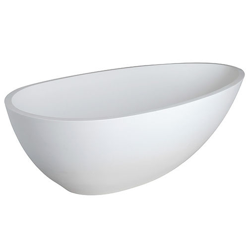 Clarke CA7139FS-01 Irideon Matte White 72"x39"x22" Freestanding Tub